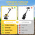 21V Cordless Tiller Cultivator, 2x4.0Ah Battery Powered Electric Garden Tiller, 360RPM Rototiller with 48 Steel Tines, 9.7" Width & 7" Depth, Lightweight Soil Tiller for Gardening
