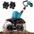 NEWTRY Cordless Electric Tiller Cultivator w/Cultivating Blades & Weed Removal Blades, 550W Brushless Motor for Lawn, Vegetable Garden