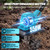 NEWTRY Cordless Electric Tiller Cultivator w/Cultivating Blades & Weed Removal Blades, 550W Brushless Motor for Lawn, Vegetable Garden