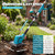 NEWTRY Cordless Electric Tiller Cultivator w/Cultivating Blades & Weed Removal Blades, 550W Brushless Motor for Lawn, Vegetable Garden