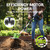 STEELITE 2x20V Battery Powered Tiller, 360 RPM Cordless Tiller, 9-inch Tilling Width and 7-inch Depth Portable Rotary Tiller, 400W Powerful Motor, Total 4.0Ah (2×2Ah) Battery & 1 Charger Included