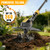 HEINPRO Cordless Tiller Cultivator Compatible with Dewalt 20V MAX Battery, 9In Tilling Width & 7In Depth Electric Tiller for Gardening, 360RPM Rototillers for Garden Cultivator (Tool Only)