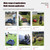 AIWEIYA-Remote Control Lawn Mower,Oil-Electric Hybrid Crawler Track Mower,1.1-5.9 Inch Cutting Height Professional Landscape and Estate Mower for 100% Slope(45°) Large Turf Grass Cutting