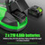 V-MODEST Cordless Lawn Mower, Electric Small Lawn Mower with 2 x 21V 4.0Ah Battery, Lightweight Mini Lawn Mower with Brushless Motor, 3 Cutting Heights, Garden Yard Lawn Care