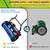 Lawnworld 16-Inch Reel Lawn Mower with Tool-Free Blade Adjustment, 5-Blade Manual Push Lawn Mower, 5-Position Height Adjustable Hand Push Reel Mower