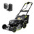 NovorikX 60V 5Ah Self-Propelled Electric Cordless Lawn Mower with 5.0Ah Battery 21-Inch, Brushless Mower for Large Yards, LED Headlight, Rapid Charger 3-in-1 Versatility Obsidian Series