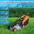 20V Cordless Lawn Mower (No Battery) Compatible with Dewalt 20V Max Battery, 14" Electric Lawn Mower with 5 Heights Adjustment, Brushless Electric Mower for Garden, Yard