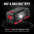 PowerSmart 40V 17" Brushless Cordless Lawn Mower + Leaf Blower (465 CFM), a 4.0Ah Battery and Charger Included
