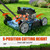 SENIX 144 cc Gas Lawn Mower, 20 inch 4-Cycle Push Mower, Side Discharge, 5 Position Cutting Height Adjustment, Low Noise & Fuel-Efficient for Lawn, Yard and Garden (LSPG-L5)