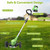 20,000RPM Electric Weed Wacker with Wheel,700W Cordless Weed Eater, Battery Powered, 4-in-1 String Trimmer,Brush Cutter/Grass Trimmer/Lawn Mower/Lawn Edger with 3 Type Blades for Garden Yard