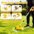 21V Electric Weed Wacker, 12" Auto-Feed Grass Cutter with 2.0Ah Batteries & Fast Charger, 2-in-1 Cordless String Trimmer & Lawn Edger Includes 10 Lines for Garden and Yard Maintenance, Yellow