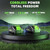 21V Weed Wacker Cordless & Lawn Edger, 9000RPM Electric Weed Eater with 2x2.0Ah Battery, 12" Auto Line Feed String Trimmer with 8 Pcs Spools, Lightweight Edger Lawn Tool for Yard, Green