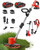 Electric Weed Eater 21V, Battery Powered Cordless String Trimmer, Weed Trimmer with Auto Line Feed, Weed Wacker Lawn Edger with 2 x 2.0Ah Battery and Fast Charger