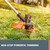 Worx Cordless String Trimmer, 13" Electric Weed Wacker with Auto Feed, 40V Lightweight Weed Eater with Dual-exit Cutting Head, 2 Batteries & Charger Included, WG183