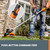 Worx Cordless String Trimmer, 13" Electric Weed Wacker with Auto Feed, 40V Lightweight Weed Eater with Dual-exit Cutting Head, 2 Batteries & Charger Included, WG183