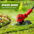 HEINPRO Cordless String Trimmer Compatible with Milwaukee M18 Battery, 12" Electric Weed Wacker, Auto Line Feed, Weed Eater Battery Powered Grass Trimmer, w/ 6 Line Spools, Red (Tool Only)