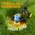 3 in 1 Cordless String Trimmer Compatible with Dewalt 20V Battery (NO Battery), 14" Electric Weed Wacker with Wheel, Lightweight Battery Powered Weed Eater/Edger Trimmer/Grass Trimmer w/8 Line Spools