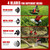 6000mAh Electric Weed Eater Battery Powered,12″ Brushless Electric Weed Wacker Cordless Wheeled String Trimmer,4 in 1 Grass Trimmer/Brush Cutter/Grass Edger/Weed Trimmer 5 Blade, 2 Battery (Red)