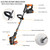 Electric Weed Wacker,21V Cordless Weed Eater Battery Powered with 3 Types Blades and 2 Pack 4.0 Ah Batteries,3 in 1 Stringless Electric Brush Cutter with Wheels for Garden Yard Lawn