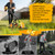 Electric Weed Wacker Cordless with Wheels,Electric Weed Eater Battery Powered,4 in 1 Grass Trimmer/Brush Cutter/Grass Edger/Small Lawn Mower,No String Trimmer with Metal Blade,2 Battery (Black Yellow)