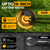 Electric String Trimmer, 14-Inch 2x3.0Ah 21V Battery Powered Weed Eater, Electric Lawn Mower Weed Wacker with Wheels, Brush Cutter Grass Trimmer for Garden Yard