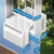 U-Shaped Window Air Conditioner, 10,000 BTU Window AC Unit Cools Up to 450 Sq. Ft for Bedroom/Living Room, Saddle AC Unit with Full Window View, Quiet & Energy Saving, Installation Kit Included