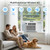 ZAFRO 8,000 BTU Window Air Conditioner Cools Up to 350 Sq.Ft.,Window AC Units with 7 Modes&4 Speeds,Quiet Operation,Energy Saving with Remote,Easy Installation for Bedroom,Small Rooms,White[2026New]