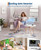 12000 BTU Window AC Unit - 115V Wi-Fi Enabled Air Conditioner for 550 Sq.Ft Rooms Fast Cooling Window Mounted with Remote Perfect for Apartments, Living Room Office