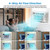 8000 BTU Window Air Conditioner Cools Up to 350 Sq. Ft., 3-In-1 WiFi Window AC Unit With Remote Control and Window Kit, Quiet Smart Room Air Conditioner for Home Office Dorms