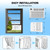 Antarctic Star 8,000 BTU Window Air Conditioner, Window AC Unit, Cools Rooms up to 350 Sq.Ft., 6 in 1 Modes Air Conditioner Window Unit with Remote Control, Easy to Install, Energy Saving, White