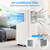 Antarctic Star 8000 BTU Portable Air Conditioner, 4-in-1 AC Unit with Cooling, Dehumidifier & Fan Modes, Sleep Mode, 24H Timer & Remote Control, Moving Wheels & Window Installation Kit