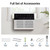 Aoxun 12000BTU U-shaped Window Air Conditioner with App Control,6-in-1 Window AC Unit Cools up to 520 sq.ft, Window AC Unit with Cool/Dry Fan/Auto Sleep,Energy Saving,Easy Install,Remote Control