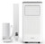 Garvee Portable Air Conditioner 8000 BTUs, 3 in 1 Dehumidifier, Fan, Cool for 350 Sq.Ft. Rooms, Portable AC with Remote Control/LED Display/Installation Kits/Timer/Sleep Mode,White
