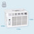 Keystone 10,000 BTU Window Air Conditioner and Dehumidifier, 115V, Window AC Units for Apartment, Living Room, Garage, and Small-Medium Rooms up to 450 Sq.Ft., Window Unit Air Conditioners with Remote