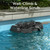 Cordless Robotic Pool Cleaner, Wall & Waterline Cleaning, 150Min,Strong Suction, Triple-Motor, Multi Cleaning Modes, Ideal for Inground Pools, Efficient C1 Pool Vacuum Robot,Frosted Black Blue
