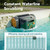 CliBot S5 Cordless Pool Vacuum Robot, with Smart Navigation, Wall Cleaning, 5580 GPH Suction, 180 Mins Runtime, 3 Brushless Motors, Pool Cleaner for Inground and Above Ground Pools up to 3,229 Sq. Ft