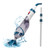 Pool Vacuum for Above Ground Pool with a Telescopic Pole, Running time up to 1H, Handheld Rechargeable Pool Cleaner with Powerful Suction up to 18.5 gallons/min, Ideal for Leaves & Debris, PC10