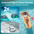 Cordless Robotic Pool Vacuum UBoter E10, Dual-Layer Filtration, Powerful Edge Corner Cleaning, 120–150 Mins Runtime, Auto Parking, No Debris Leakage, for Above Ground Flat Bottom Pools Up to 860 Sq.Ft