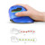 Delux M618 Mini 2.4GHz Wireless Silent Click Mouse 2400 DPI Ergonomic Rechargeable Vertical Mice with BT 4.0 Mode for PC