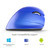 Delux M618 Mini 2.4GHz Wireless Silent Click Mouse 2400 DPI Ergonomic Rechargeable Vertical Mice with BT 4.0 Mode for PC