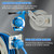 FIXFANS Pressure Washer Hose Reel with Hose, 1/4" × 60ft Retractable Power Washer Hose Reel, Heavy Duty Hose Reel Auto Rewind, Wall Mounted, 3600 PSI