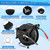 FIXFANS Pressure Washer Hose Reel with Hose for Hot and Cold Water, 3/8" X 50 FT Steel Auto-Retractable High Power Wash Hose Reel, Heavy Duty Hose Reel - Wire Braided Hose 4000 PSI, Black