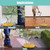 RIDGE WASHER 20'' Pressure Washer Surface Cleaner, Surface Cleaner Dual Handle, Power Washer Surface Cleaner with 4 Wheels for Cleaning Driveways, Sidewalks, Patios, Decks, 4500 PSI