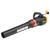 WORX 12 Amp Electric Leaf Blower, Turbine Blower for Lawn Care with 600 CFM & 2 Speed Control, Corded, WG520