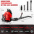 TDH Gas Backpack Leaf Blower, 2-Stroke Handheld Snow Blower with 665 CFM & 205 MPH High Power for Commercial Lawn Care, Yard Debris & Snow Removal (Red)