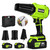 Leaf Blower Cordless,Battery Powered 800,000 RPM Electric Leaf Blower with 2 x 4.0Ah Battery and Charger Handheld Blowers for Lawn Care,Dust,Snow,Car Blowing Water with 2 Extended Nozzle