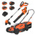MAXLANDER 20V 13 Inch Electric Lawn Mower and 12 Inch Cordless Weed Wacker and 600CFM Cordless Leaf Blower Combo, Cordless Lawn Mower Set with 2 x 4.0Ah & 2 x 3.0Ah Batteries and Dual Chargers