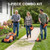 MAXLANDER 20V 13 Inch Electric Lawn Mower and 12 Inch Cordless Weed Wacker and 600CFM Cordless Leaf Blower Combo, Cordless Lawn Mower Set with 2 x 4.0Ah & 2 x 3.0Ah Batteries and Dual Chargers