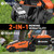 MAXLANDER 20V 13 Inch Electric Lawn Mower and 12 Inch Cordless Weed Wacker and 600CFM Cordless Leaf Blower Combo, Cordless Lawn Mower Set with 2 x 4.0Ah & 2 x 3.0Ah Batteries and Dual Chargers
