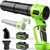 Leaf Blower Cordless with Battery and Charger, Cordless Leaf Blower with Rotatable Body, 2-Pack 20V Batteries, Variable Speed; Handheld Blower for Lawn Care, Car, Patio, Commercial Cleanup